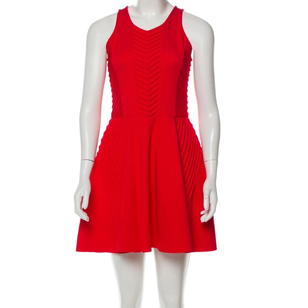 Red Sleeveless Mini Dress